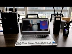 IRボディウェアレッドカメラ IPメッシュラジオで作業