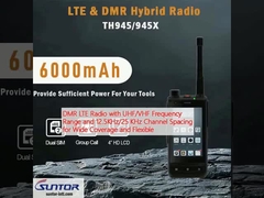 DMR LTE ラジオは,UHF/VHF周波数帯と12.5KHz/25KHzチャネル間隔で,広範なカバーと柔軟性