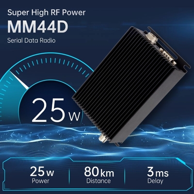 MM44D スーパーハイパワー 25Watt 50KM ~ 80KM シリアルデータ ラジオデータリンク DTL RS232 / RS485 / TTL