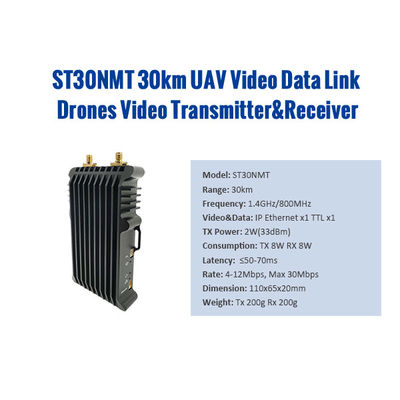 1.4G 30km暗号化されたオイル ガスの点検UAVのビデオ送信機
